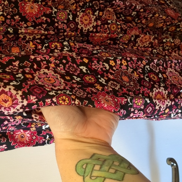 Lane Bryant Lace-Up Neck Midi Dress - 24 - Picture 7 of 9